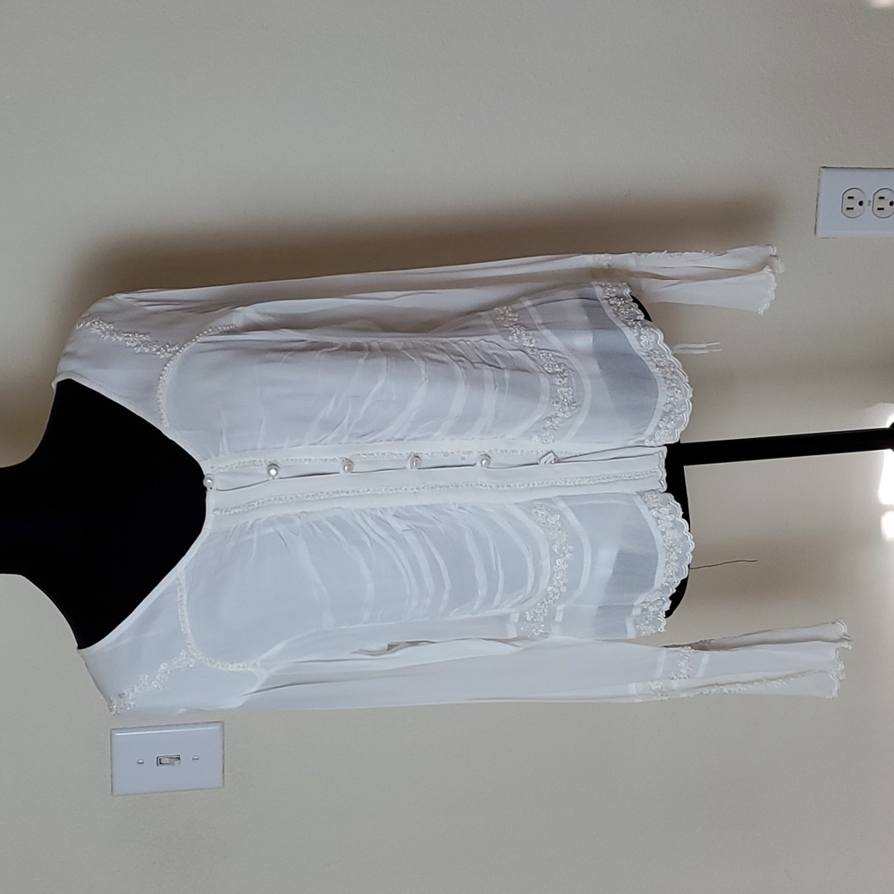 White embroidered blouse